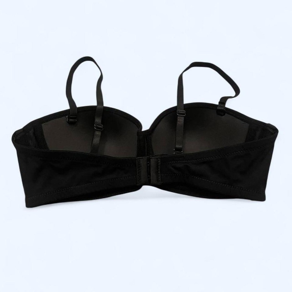 O2 Plunge Black Push UP Bra size M - Picture 2 of 5